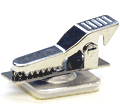 swivel alligator clip with adhesive pad